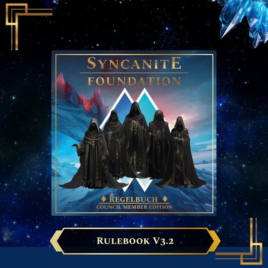 SYNCANITE FOUNDATION – Neues Community Regelwerk (Gedruckt!)